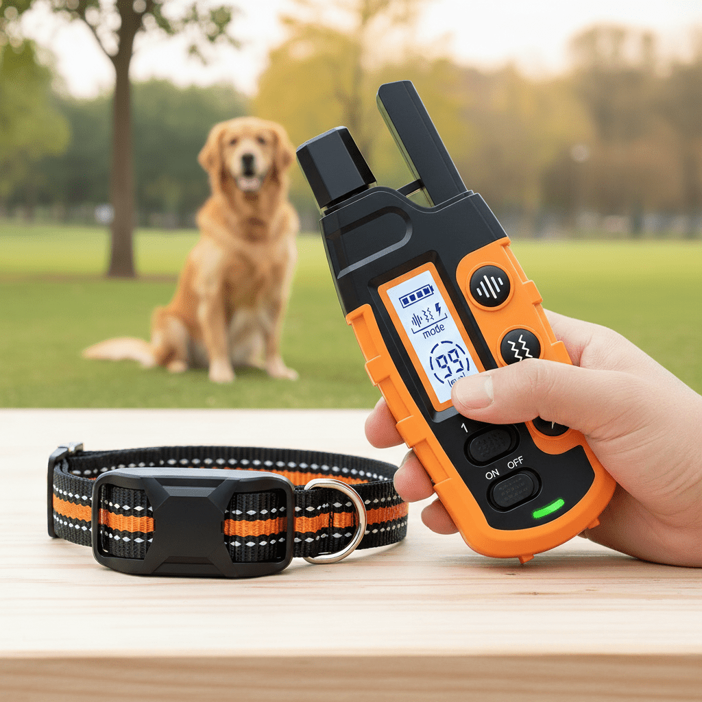 BARKPRO – Langstrecken-Hundetrainingshalsband mit einstellbarer Intensität 0