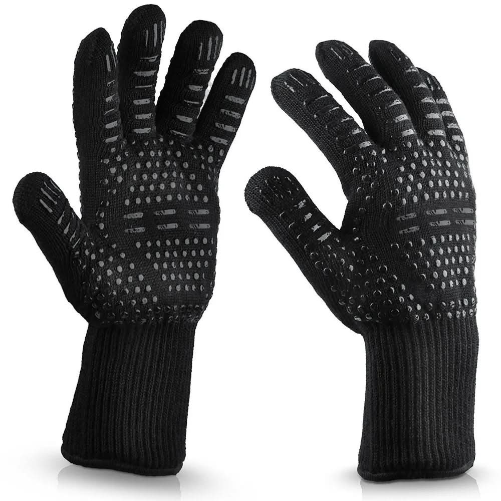 Hitzegriff Handschuhe – Extrem Hitzebeständige Grill-Handschuhe für Sicheres Grillen