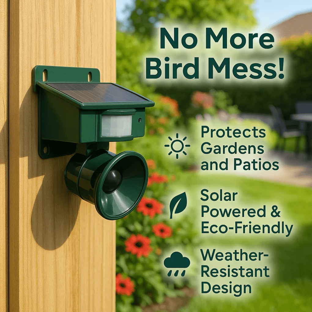 Vogelwächter Sensor – Bewegungsaktivierter Vogelschreck Für Balkon Und Garten