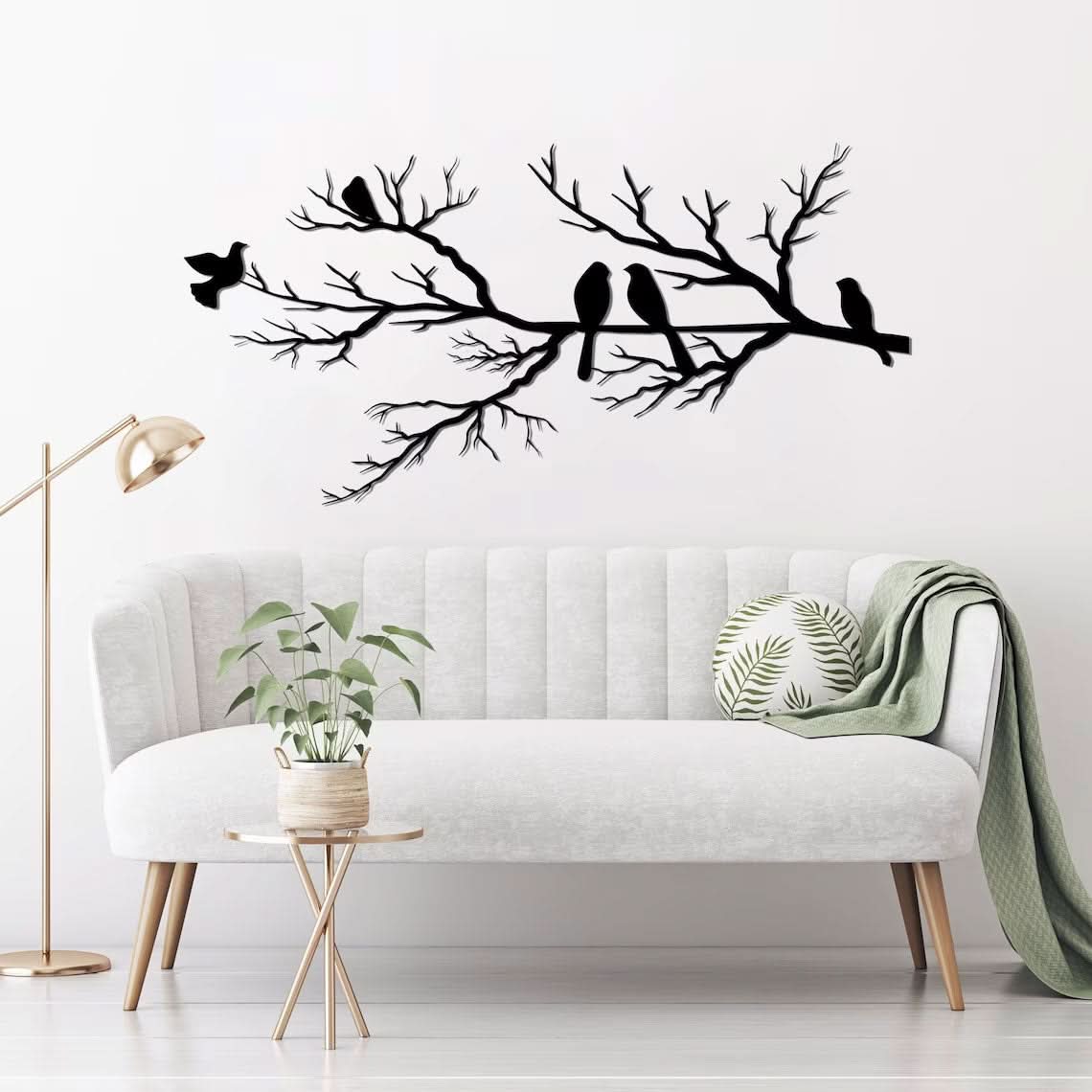 BIRDWING Kunst – Metall Wanddeko mit Vögeln für Elegantes Wohnen