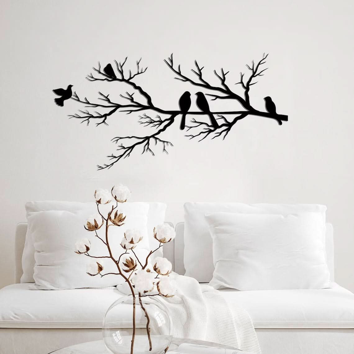 BIRDWING Kunst – Metall Wanddeko mit Vögeln für Elegantes Wohnen