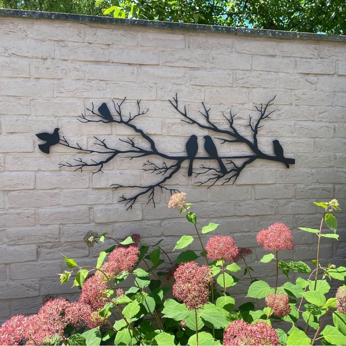 BIRDWING Kunst – Metall Wanddeko mit Vögeln für Elegantes Wohnen