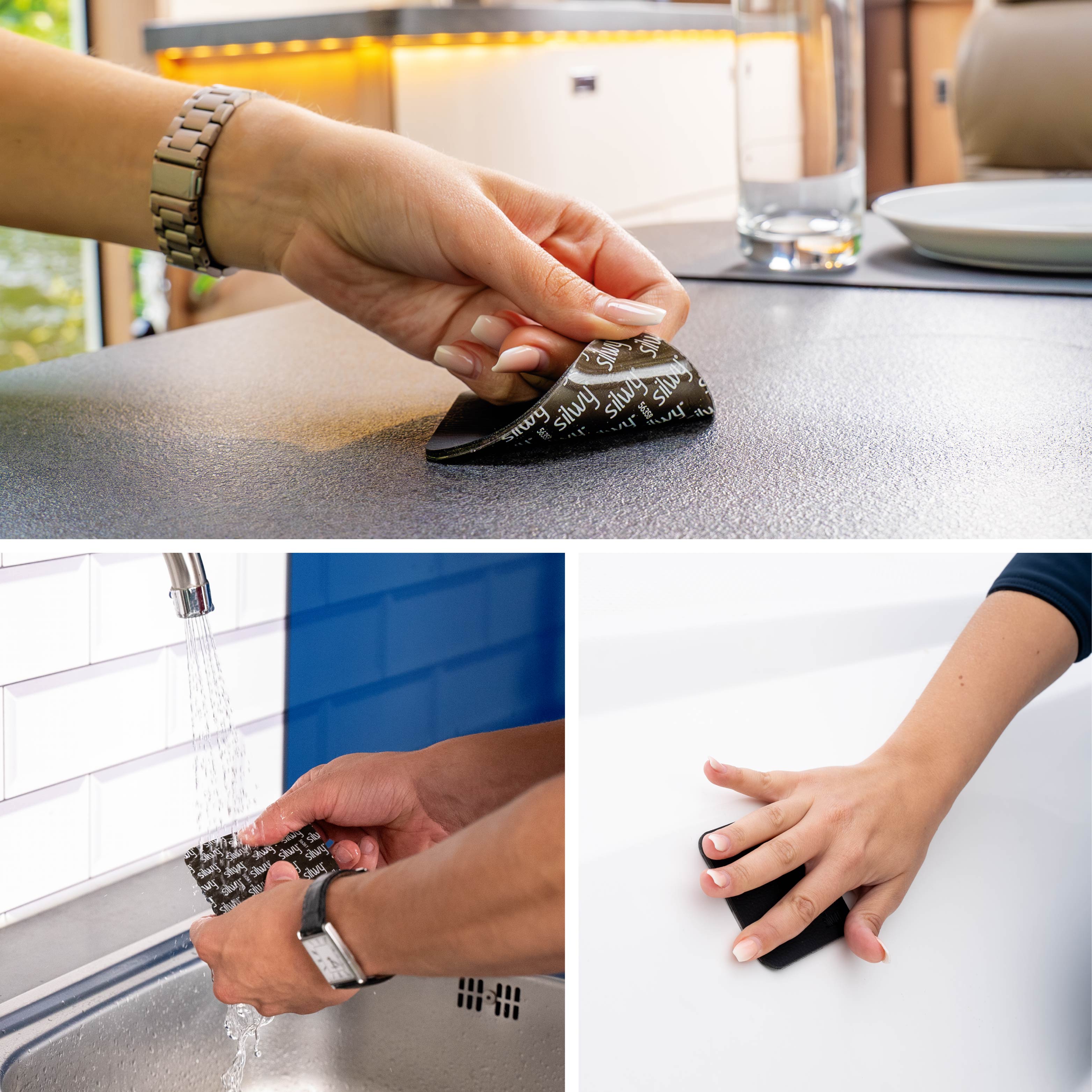 Magnetic holder UNIVERSAL for cans and bottles including pad