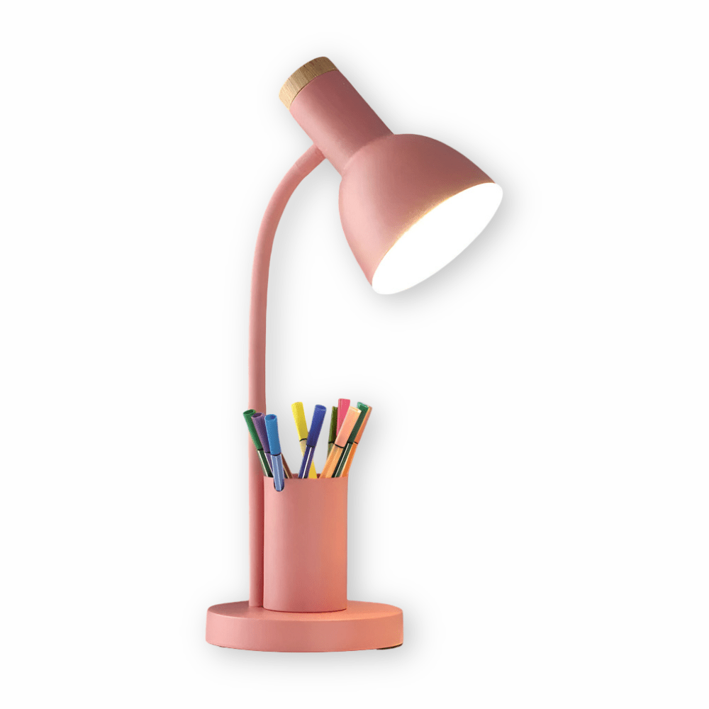 Strahlwächter – Lichtdiode Tischlampe mit Stifthalter für Ordnung & Stil