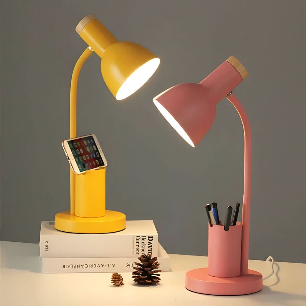 Strahlwächter – Lichtdiode Tischlampe mit Stifthalter für Ordnung & Stil