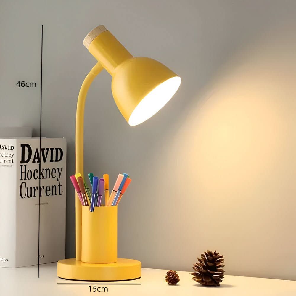 Strahlwächter – Lichtdiode Tischlampe mit Stifthalter für Ordnung & Stil