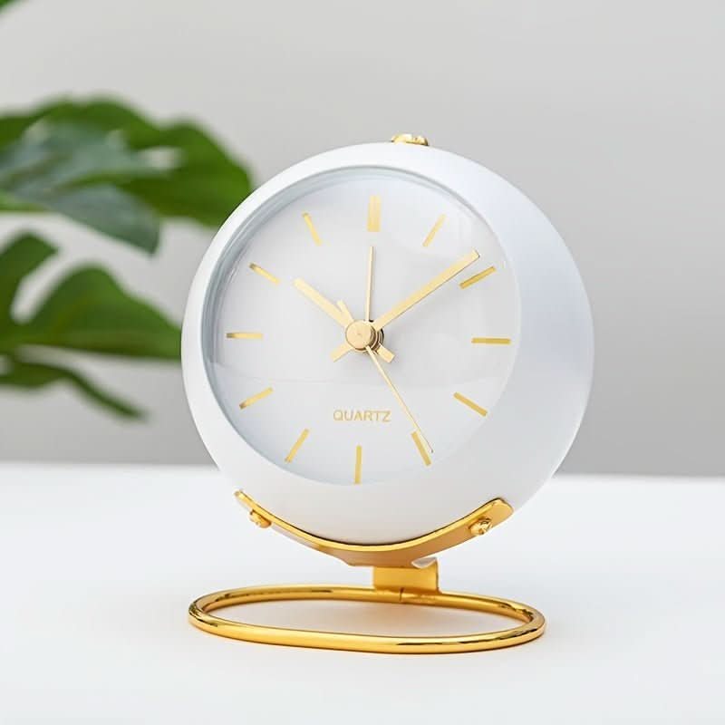 Buzzley – Retro Analoger Wecker Mit Geräuschlosem Uhrwerk