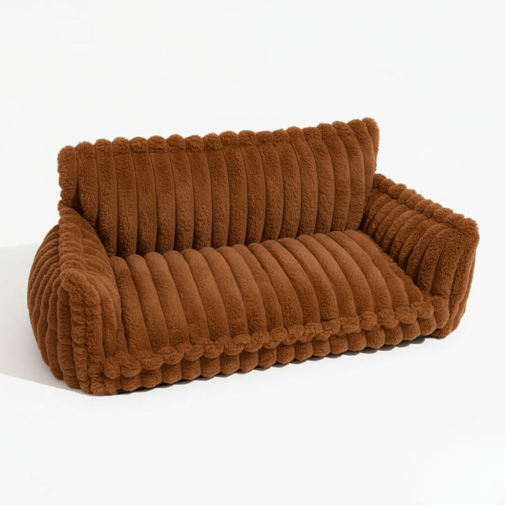 CANILUX – Orthopädisches Hundebett mit erhöhter Kopfstütze & weichem Kissen 9