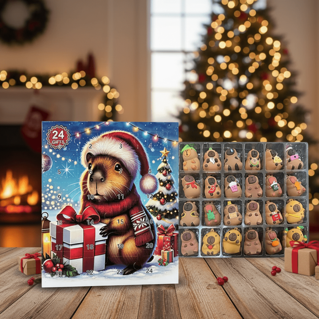 CAPYJOY 2025 – Süßer Capybara-Adventskalender für Weihnachtsspaß 0