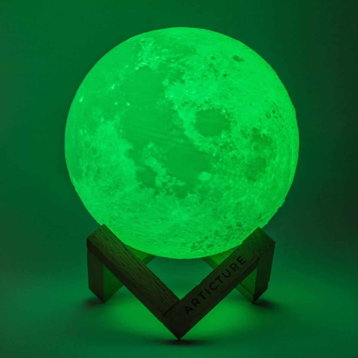 Sevilla Mondlampe 3D-gedruckte Leuchte Mit Sanftem LED-Licht Für Ruhige Räume