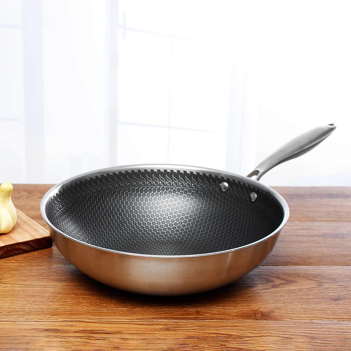 Kochkunst Pfanne – Edelstahl Antihaft Bratpfanne Für Müheloses Kochen