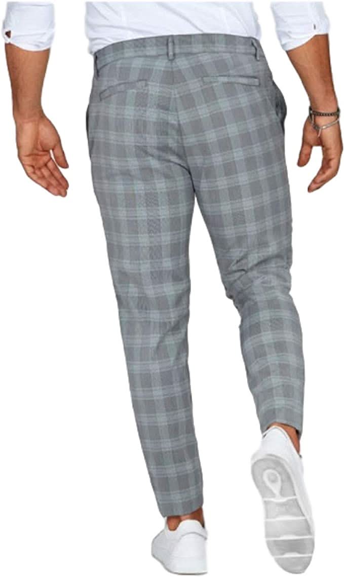 Chris Lässig – Herren Chinohose Mit Karomuster Für Stilvolle Alltagslooks