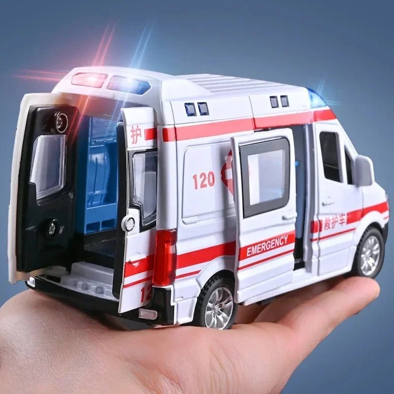 CITYRESCUE – 1:32 Diecast-Einsatzfahrzeug-Set mit Sound- und Lichteffekten 1