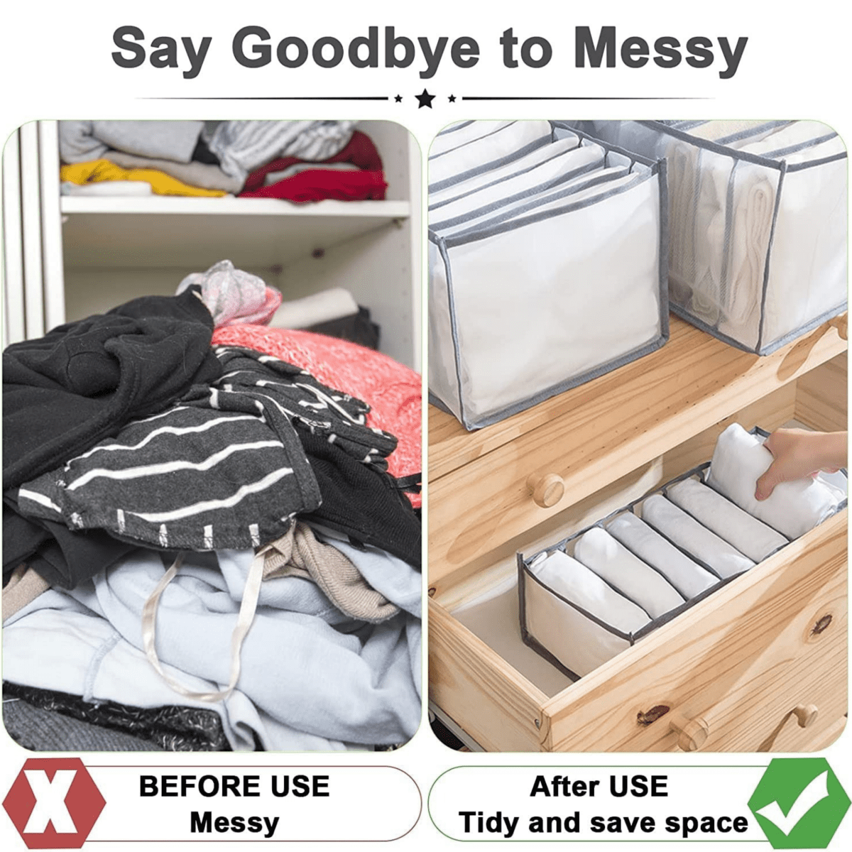 FOLDINA – Schrank-Organisator-Set Für Elegante Und Ordentliche Aufbewahrung