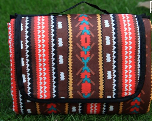 Outdoordecke – Wasserdichte Picknickdecke Mit Ethno-Design Für Camping Und Ausflüge