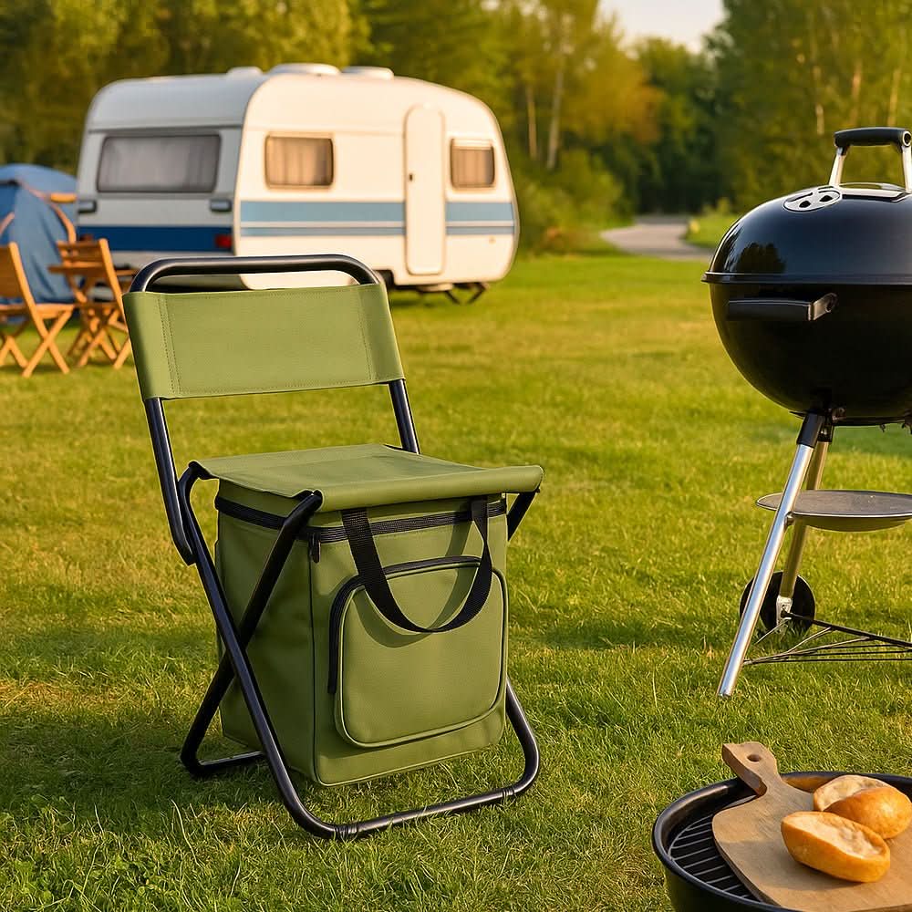 Kühlcamp Klappstuhl – Klappstuhl Mit Integrierter Kühltasche Für Outdoor-Abenteuer