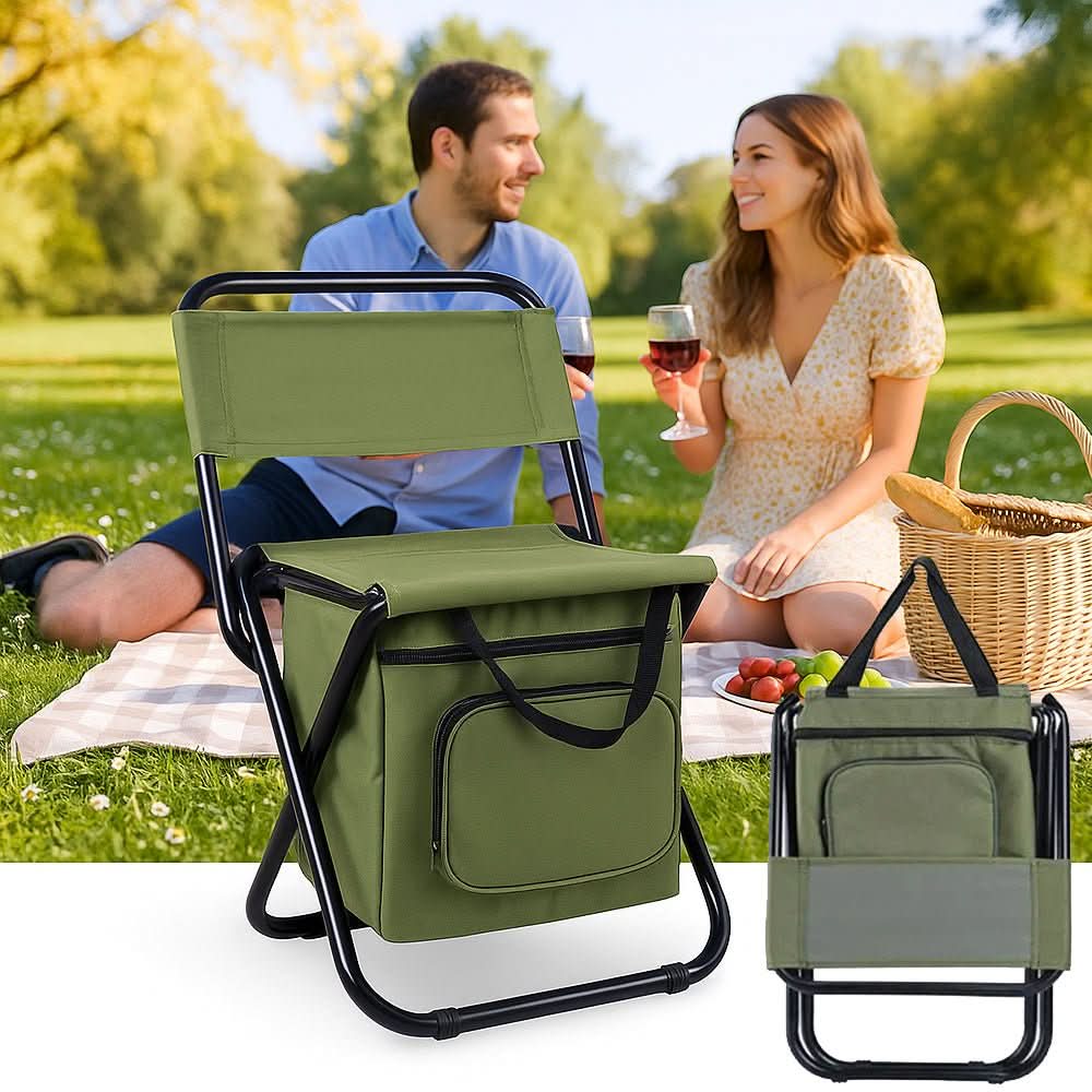 Kühlcamp Klappstuhl – Klappstuhl Mit Integrierter Kühltasche Für Outdoor-Abenteuer