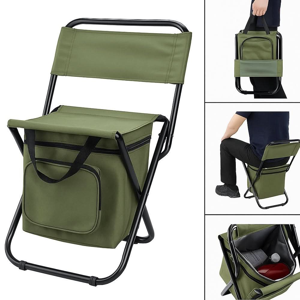 Kühlcamp Klappstuhl – Klappstuhl Mit Integrierter Kühltasche Für Outdoor-Abenteuer