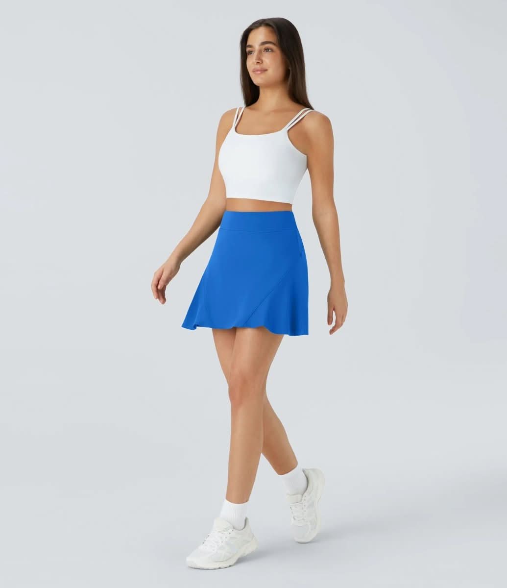 COURTLINE Tennis Rock – Sportlicher 2-in-1 Rock mit Shorts & Hohe-Taille