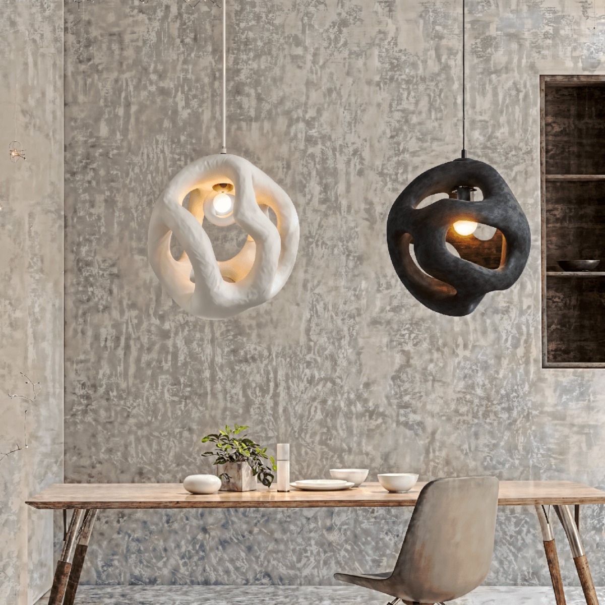 BRIA Deckenleuchte Aus Harz Modernes Interieur