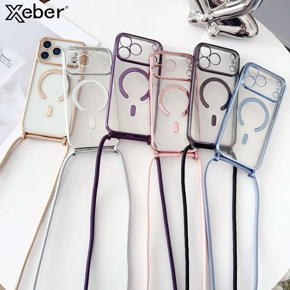 CarryLink – Verstellbares Telefon-Lanyard mit transparenter MagSafe-Hülle 1