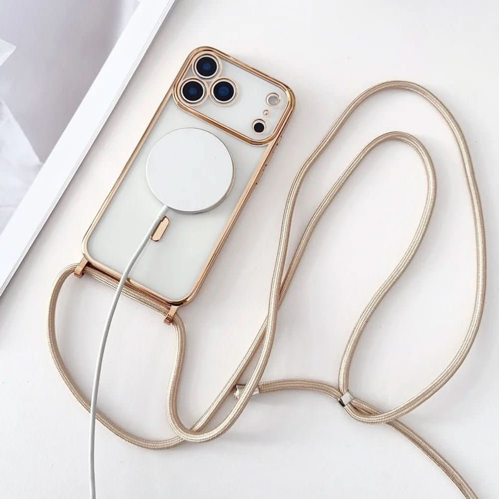 CarryLink – Verstellbares Telefon-Lanyard mit transparenter MagSafe-Hülle 3
