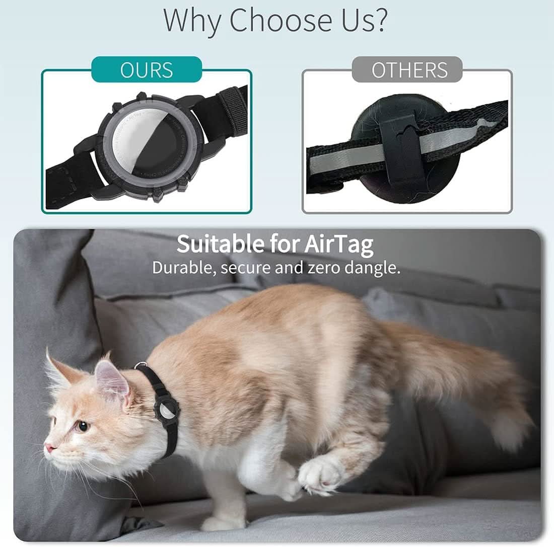 CATSAFE – GPS-Katzenhalsband mit Reflexdesign und Sicherheitsverschluss