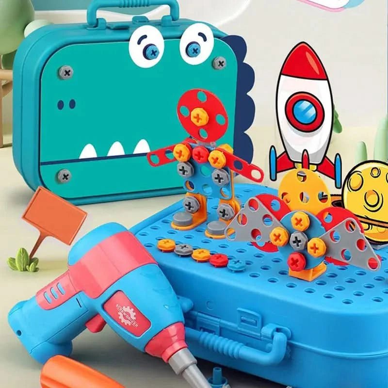 InnoCraft Werkzeugspiel Set – Kreatives Konstruktionsspielzeug Mit Bohrer Und Werkzeugen Für Kinder