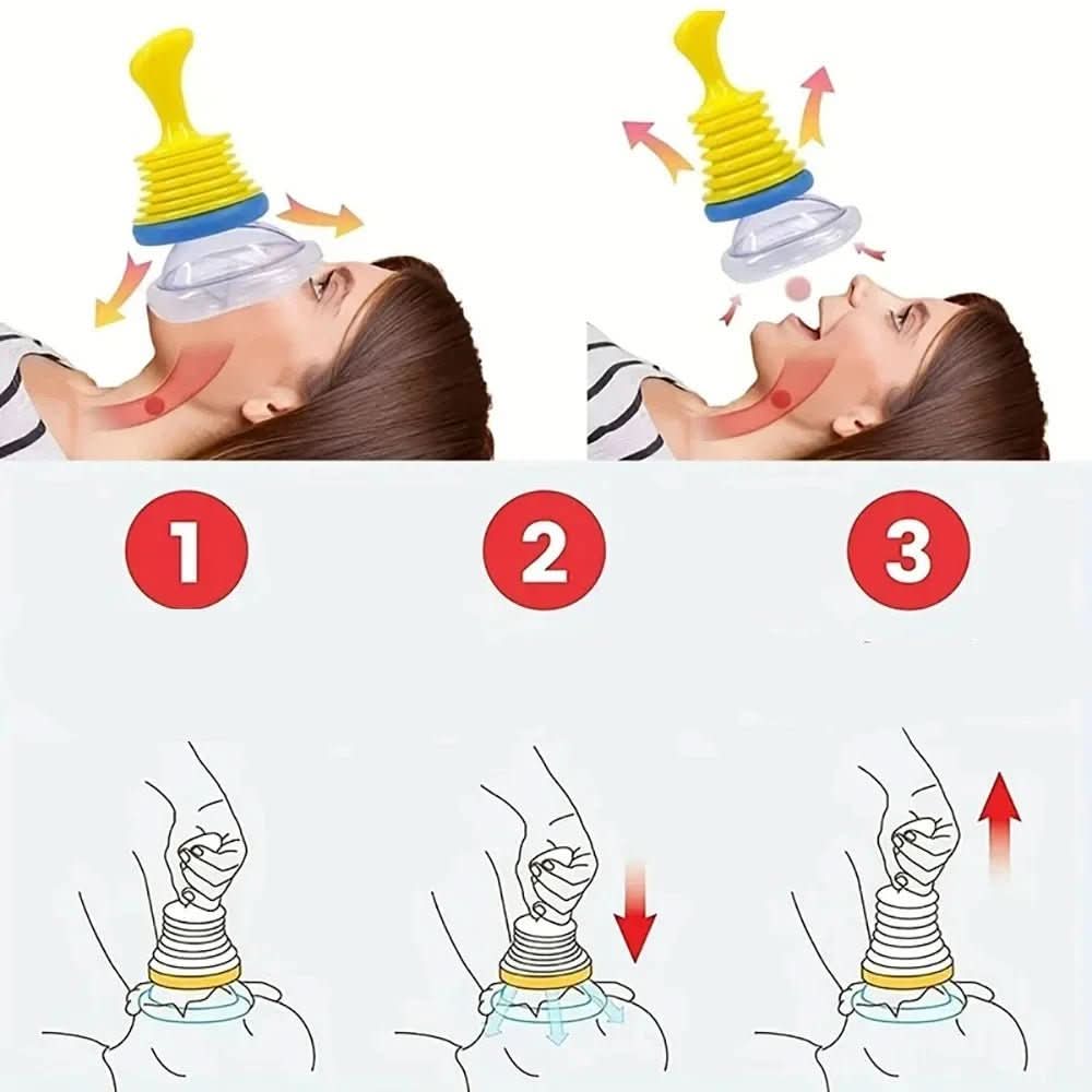 Lebensretter Schild | Anti-Erstickungsgerät Für Notfälle | Schnelle Atemwegrettung | Sicher Für Kinder & Erwachsene | Erste-Hilfe-Werkzeug