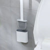 Sauberbürste – Hygienische Silikon Toilettenbürste mit Wandhalterung