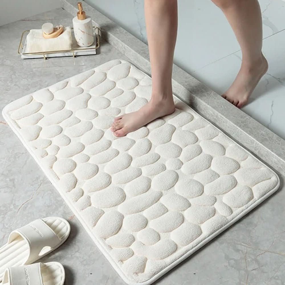 WolkenSchritt Badematte – Badematte mit Schneller Wasseraufnahme & Rutschfester Unterseite