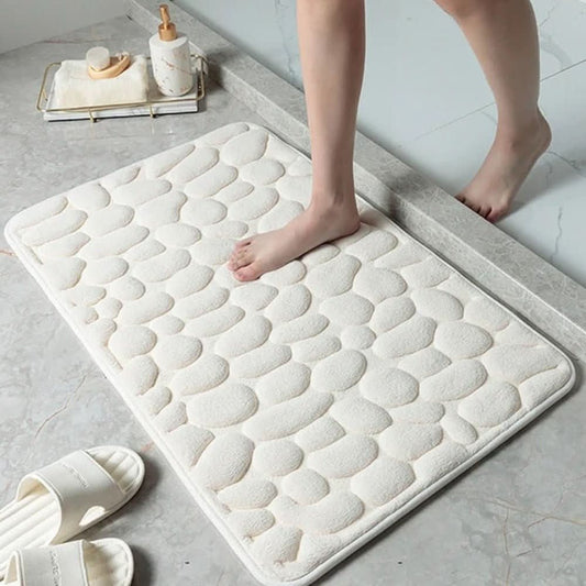 WolkenSchritt Badematte – Badematte mit Schneller Wasseraufnahme & Rutschfester Unterseite