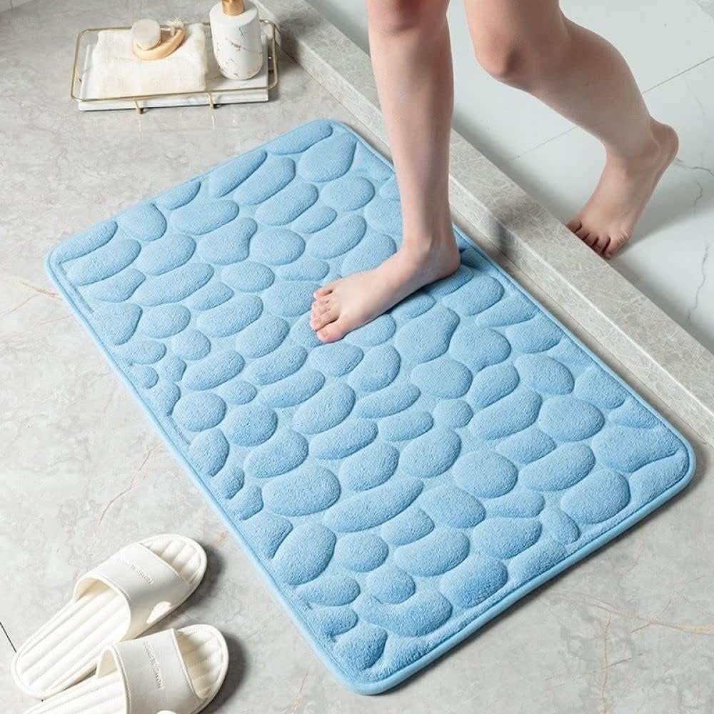 WolkenSchritt Badematte – Badematte mit Schneller Wasseraufnahme & Rutschfester Unterseite