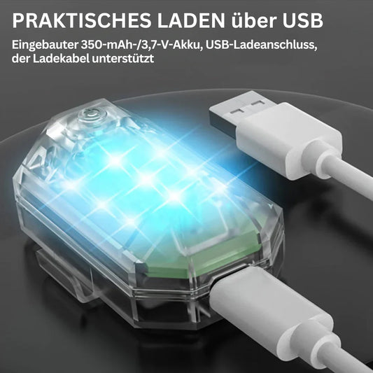 Kabelloses LED-Motorrad-Rücklicht – Wiederaufladbare Fernbedienung für Brems- und Warnleuchte