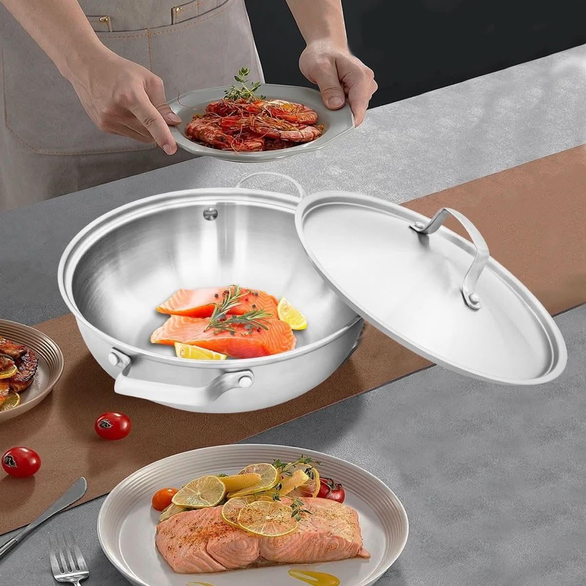 ÖkoWärme – Edelstahl-Kochtopf 26 cm Mit Gleichmäßiger Wärmeverteilung