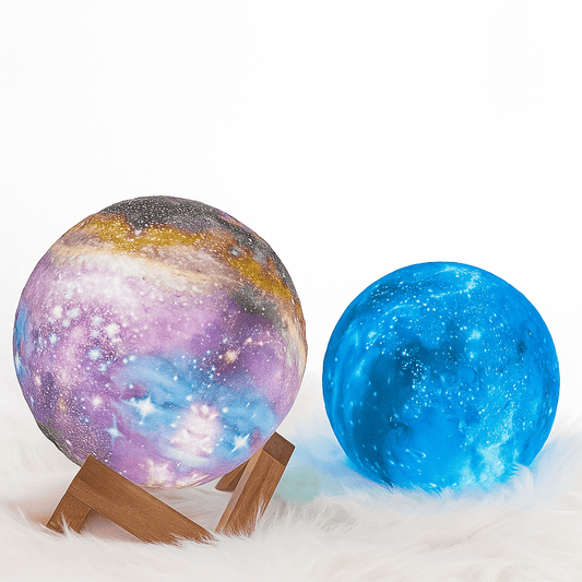CosmoShine – Mehrfarbiges Mond-Nachtlicht mit Fernbedienung 0