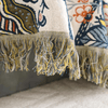 Baumwollblüte Decke – Rustikale Baumwoll-Decke Mit Blumenmuster, Wende-Design