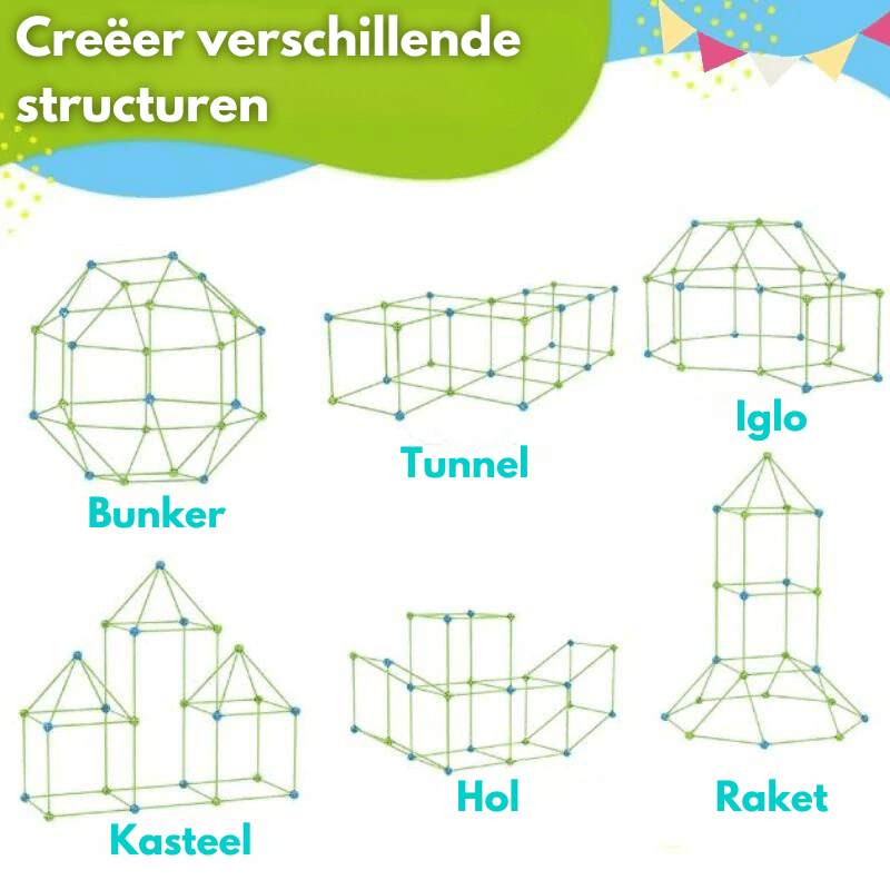 ImagiFort Baukasten – Kreatives Innen-Bauset Für Kinderzimmer-Abenteuer