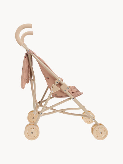 Puppenwagen Cherry Blush mit Gurt und Tragetasche