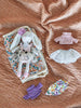 Puppe Milly mit Tasche und Zubehör, 6er-Set