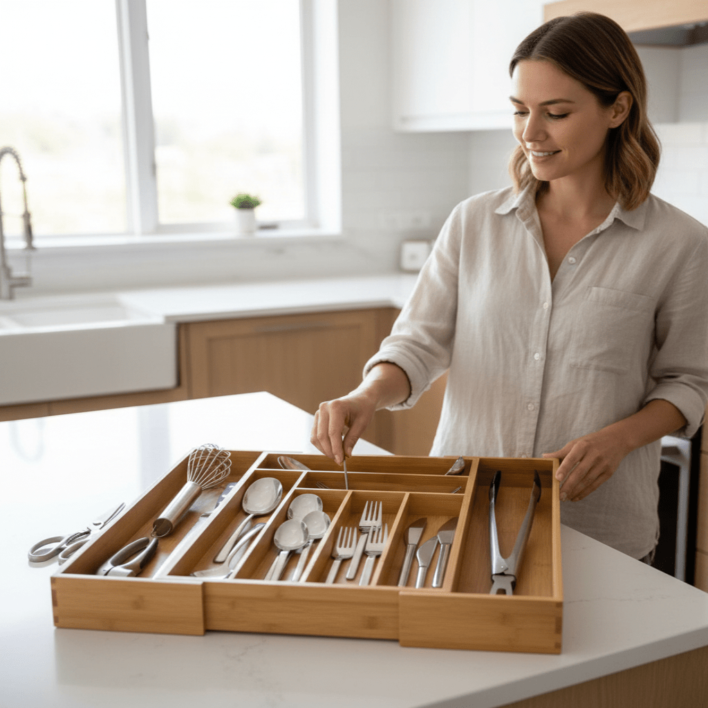 DRAWER FLEX – Verstellbarer, umweltfreundlicher Schubladenorganizer 2