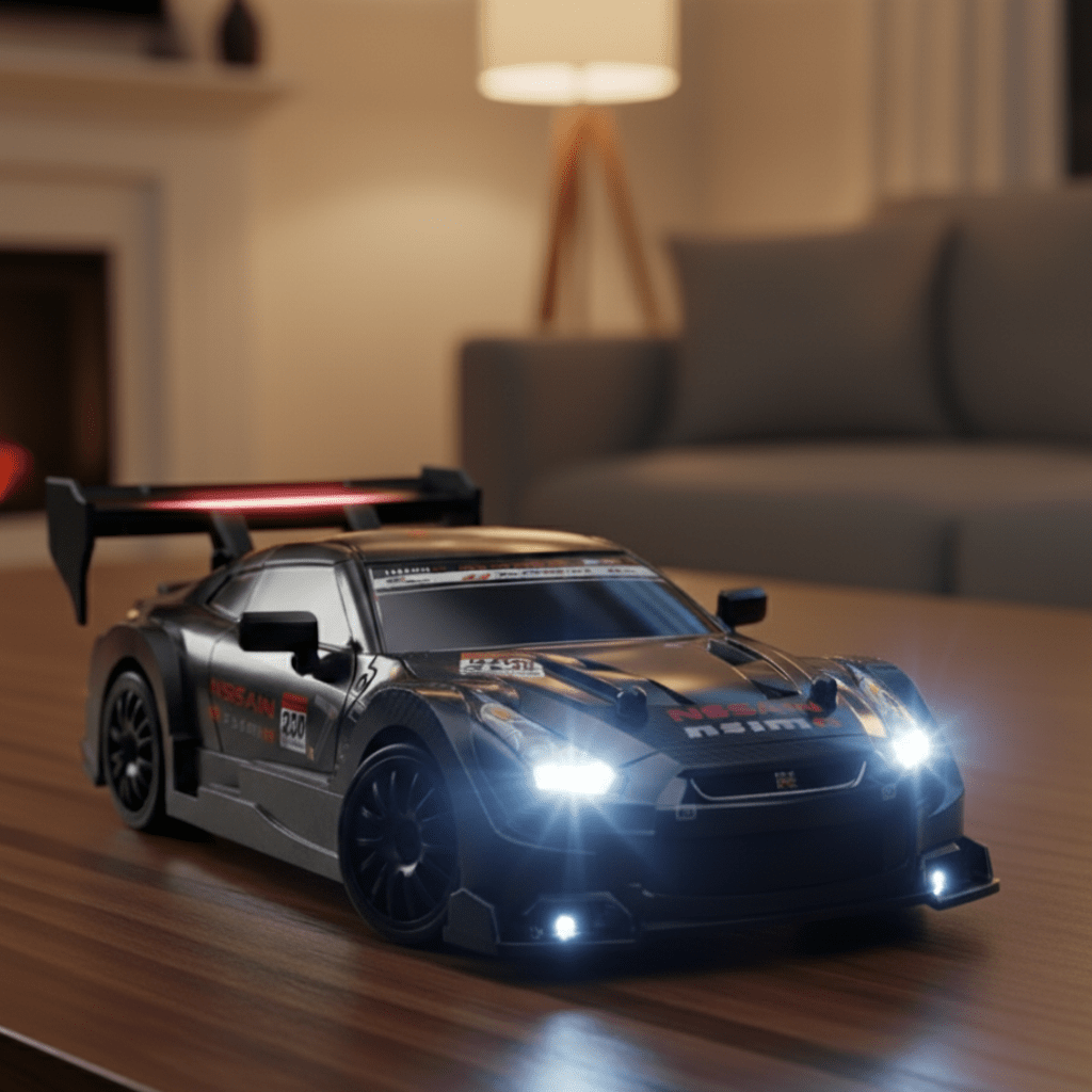 DRIFTMAX – 4WD 1:24 RC Drift-Auto mit austauschbaren Reifen für realistische Rennen 0
