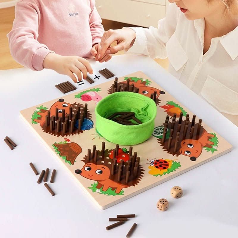 Intelligentes Spielzeug – Montessori Lernspiel Mit Igel Zum Zählen Und Addieren