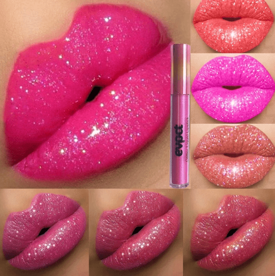 Diamantlippe – Glitzernder, Wasserdichter Lippenstift Für Glamouröse Anlässe