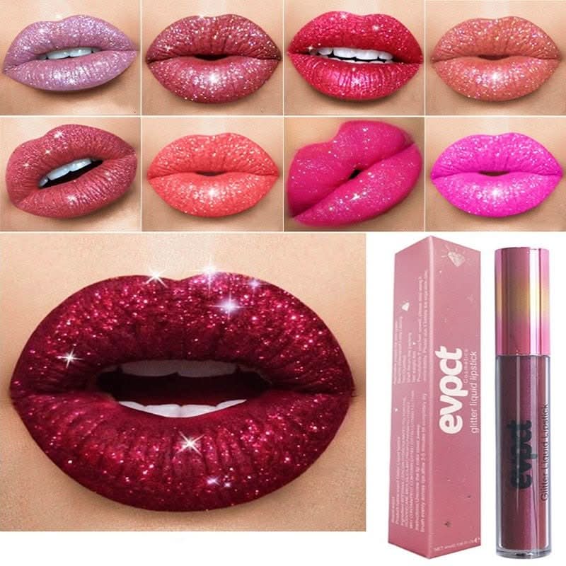 Diamantlippe – Glitzernder, Wasserdichter Lippenstift Für Glamouröse Anlässe