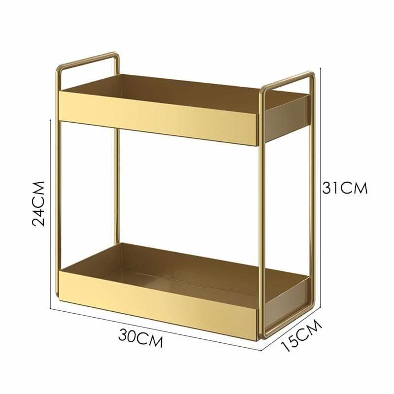LUXTRAY – Luxuriöses Metall-Organisator-Tablett