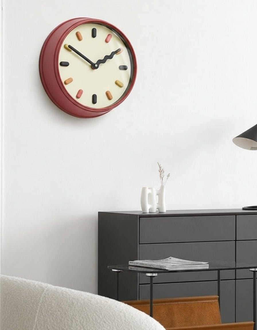 ECOCRAFT – Nordische 3D-Wanduhr mit geräuschlosem Sekundenzeiger 3