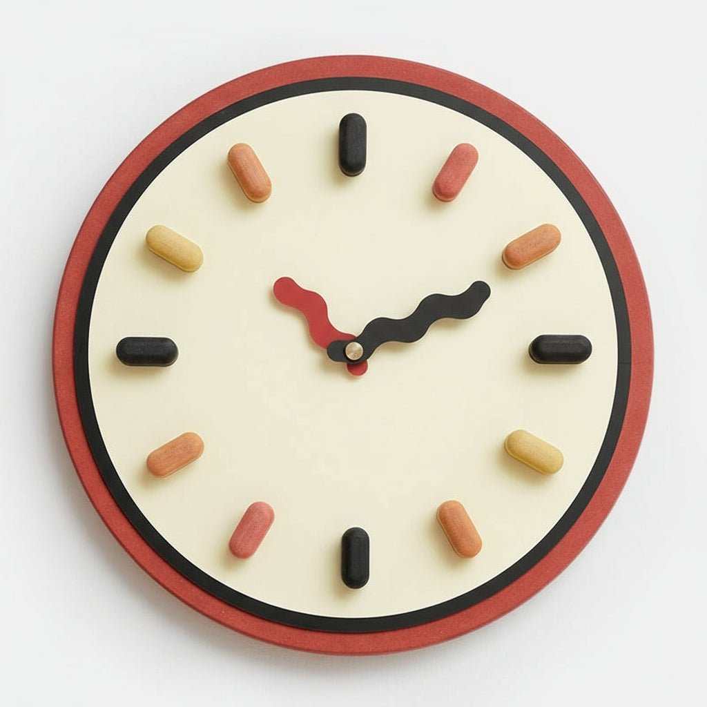 ECOCRAFT – Nordische 3D-Wanduhr mit geräuschlosem Sekundenzeiger 5