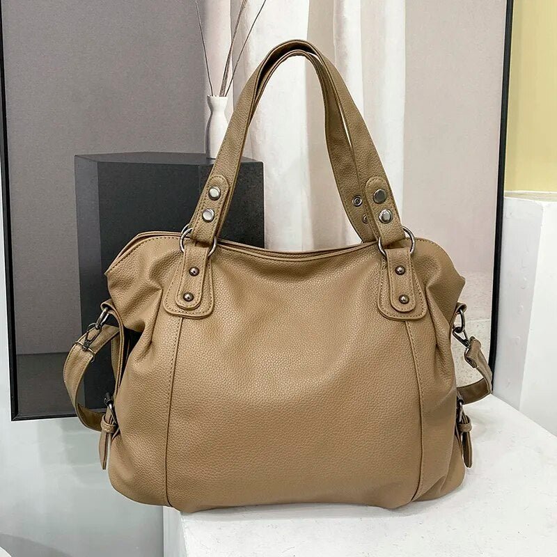 ELEGORA – Modische Tragetasche mit Metallbeschlägen und Kunstleder-Finish 11