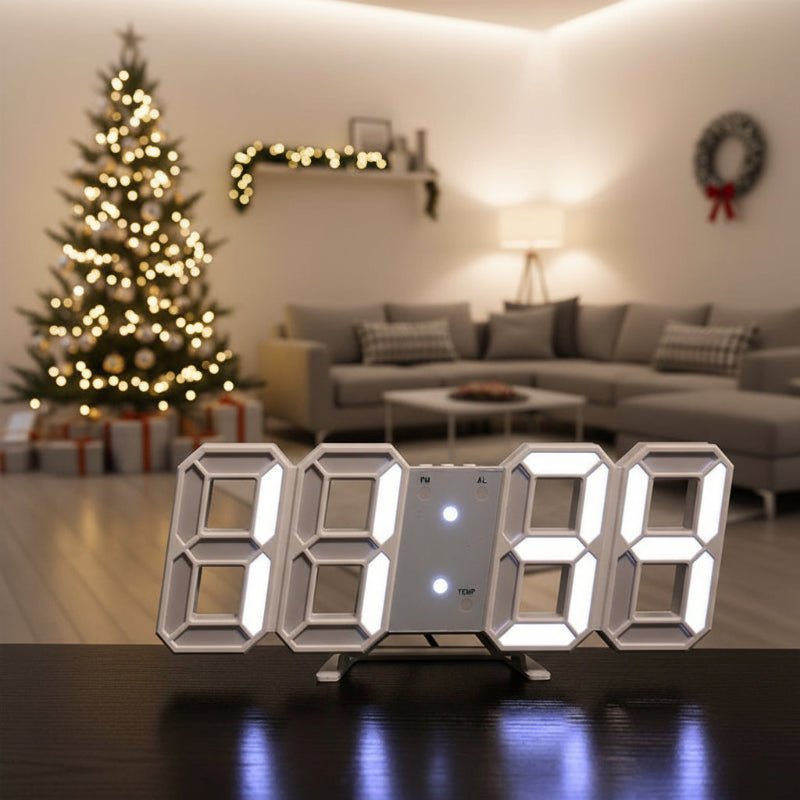 EONWAVE – Leuchtende 3D-Digitaluhr mit Sprachsteuerung und lautlosem Alarm 3